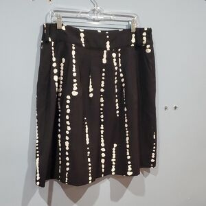 Worthington Black and White A-Line Skirt